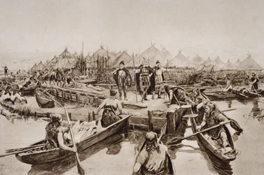 Inglaterra, Hace Dos Mil Años, ilustración de 
