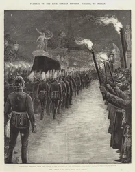 Funeral del difunto emperador alemán Guillermo, en Berlín