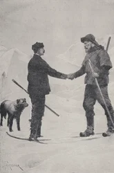 Encuentro de los exploradores polares Frederick George Jackson y Fridtjof Nansen, Tierra de Francisco José, 1896