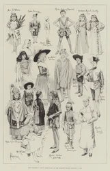 El baile de disfraces infantiles en la Mansion House, 7 de enero de 1896
