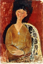 Beatrice Hastings sentada, 1915