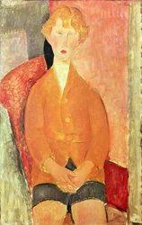 Niño en pantalones cortos, c.1918