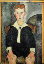 Niño con traje de marinero