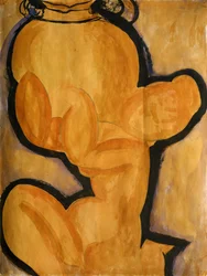 Cariatide con un jarrón, c.1913-14