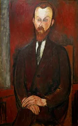 Retrato del Conde Wielhorski. Pintura de Amedeo Modigliani
