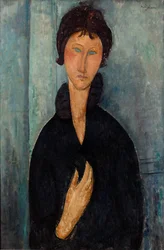 Mujer de ojos azules