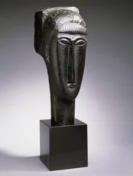 Cabeza de una mujer con flequillo, 1912