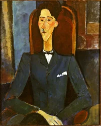 Jean Cocteau, pintura de Amedeo Modigliani en 1916
