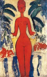 Desnudo de pie