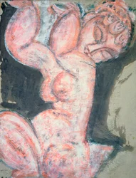 Desnudo rosa, cariátide