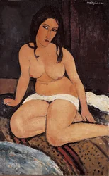 Desnudo sentado, 1917