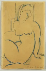 Mujer sentada, 1914