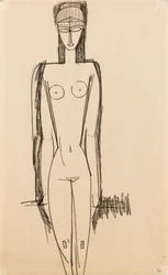 Desnudo de pie, c.1910-1911