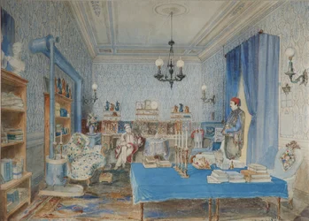 Príncipe Pavel Petrovich Vyazemsky en su estudio en Constantinopla