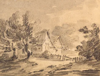 Cabaña en un paisaje, c.1805