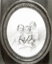 Blandine (n.1835), Cosima (n.1837) y Daniel (n.1839), hijos de Marie d