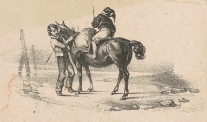 Jóvenes y un caballo