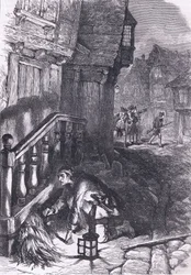 Detección de un incendiario, ilustración de la Historia de los Estados Unidos de Cassell