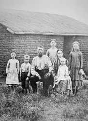 Familia pionera americana, c.1870