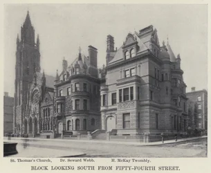 Bloque mirando al sur desde la calle Cincuenta y Cuatro