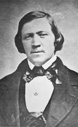 Brigham Young (1801-77) Segundo Presidente de la Iglesia Mormona, a los 43 años