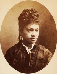 Carte de visite de una joven afroamericana, c.1870