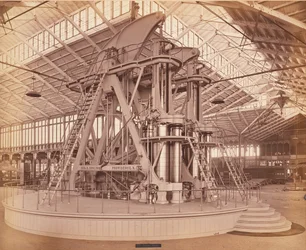 Motor Corliss, Centennial International Exhibition, Filadelfia, 1876