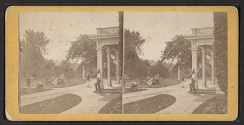 Lawn Este y Pórtico, Comunidad de Oneida, Estado de Nueva York, c.1870