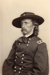 George Armstrong Custer. Retrato (foto)