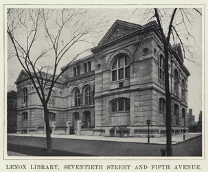 Biblioteca Lenox, Seventieth Street y Fifth Avenue