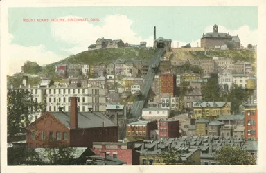 Mount Adams Incline, Cincinnati, Ohio (foto en color)