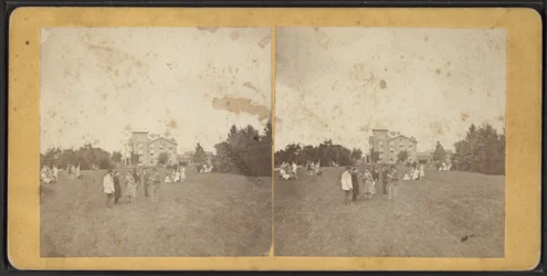 Fachada Norte y Césped, Comunidad de Oneida, Estado de Nueva York, c.1870