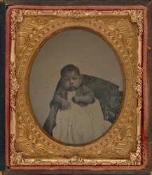 Retrato de un bebé,c. 1860 (foto)
