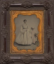 Retrato de mujer y niño,c. 1863 (foto)