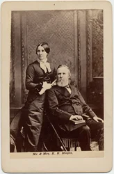Rutherford Birchard Hayes (1822-93), 19º Presidente de EE.UU., y Lucy Ware Webb Hayes (1831-89), su esposa