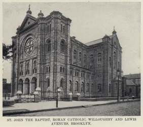 San Juan Bautista, católica romana, Willoughby y Lewis Avenues, Brooklyn