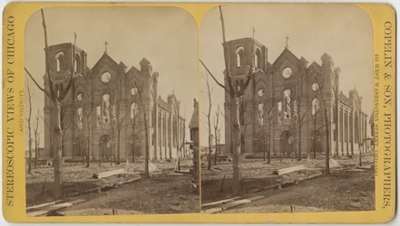 Iglesia de San Miguel después del Incendio de Chicago de 1871