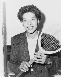 Estrella del tenis Althea Gibson, Estados Unidos, 1956