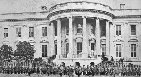 La Casa Blanca, Washington D.C., al comienzo de la Guerra Civil Americana