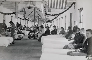Sala en el Hospital Armory Square, Washington DC, c.1865