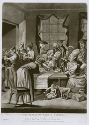 Una sociedad de damas patrióticas, en Edenton, Carolina del Norte
