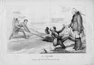 Un lanzador, o, muchos resbalones entre la mano y el labio, c.1831