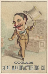 Anuncio de Coram Soap Manufacturing Co, c.1880