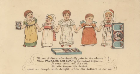 Anuncio de Packers Tar Soap, c.1880