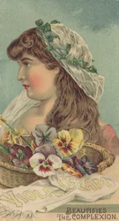 Anuncio de Viola Cream, c.1890