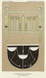 Altar y pintura de arena
