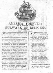 América para Siempre o un Desafío al Baluarte de la Religión, junto con el Marinero Yankee