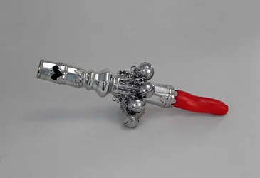 Sonajero de bebé, Período Colonial, c.1770 (plata)