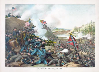 Batalla de Franklin, pub. Kurz  Allison