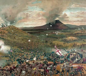 Batalla de Mission Ridge, 25 de noviembre de 1863 - presentado con los cumplidos... pub. 1886
